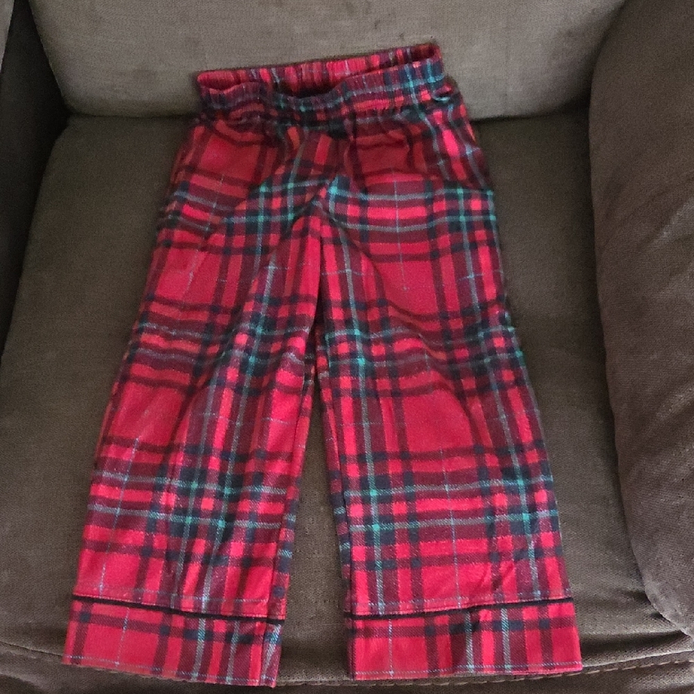 Wondershop Red and Green Plaid Kids Pajama Set - Picture 4 of 6